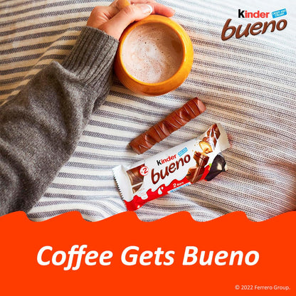 Kinder Bueno - Milk Chocolate and Hazelnut Cream - Crispy Chocolate Bite