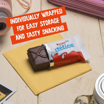 Kinder Delice - Rich & Smooth Milk Chocolate Creamy Pastry Cake Biscuit