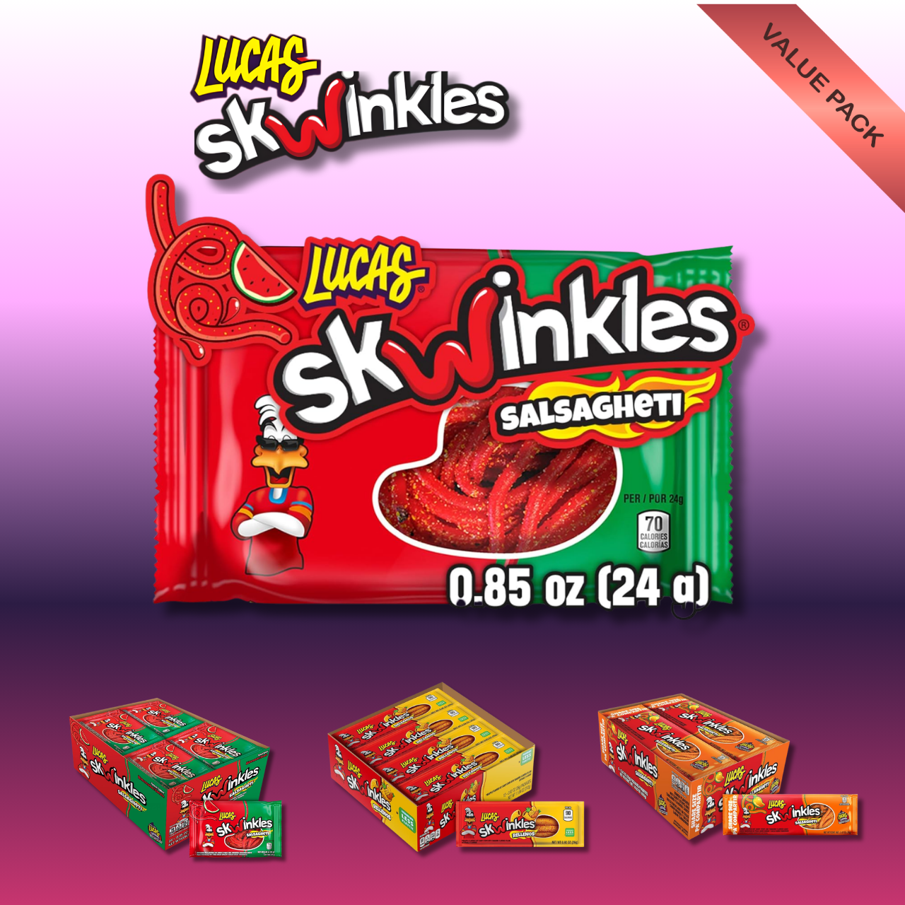 LUCAS | SKWINKLES, Skwinklote and Chunks (Multiple Flavors)