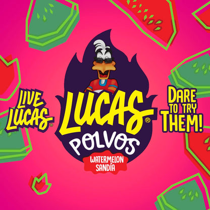 LUCAS | POLVOS | Powder and HOT Liquid (Watermelon and Chamoy)