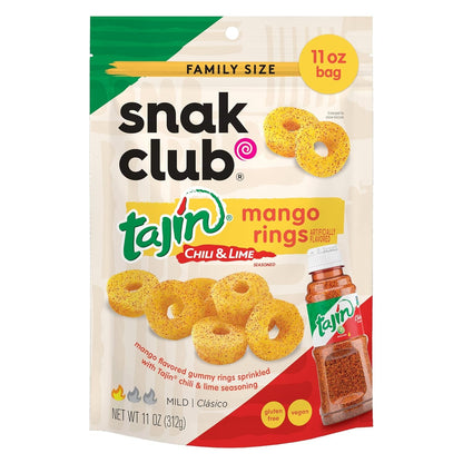 Snak Club | Rings | Sweet and Spicy Gummy Candy| Watermelon, Apple, Mango, Peach and Pineapple