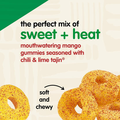 Snak Club | Rings | Sweet and Spicy Gummy Candy| Watermelon, Apple, Mango, Peach and Pineapple