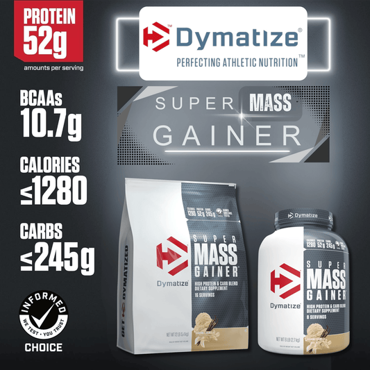 Dymatize - Super Mass Gainer - Protein Powder - Gain Strength & Size (Gourmet Vanilla)