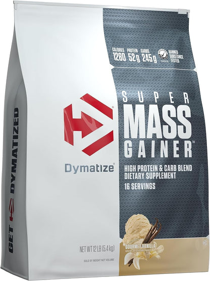 Dymatize - Super Mass Gainer - Protein Powder - Gain Strength & Size (Gourmet Vanilla)