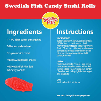 SWEDISH FISH | Mini Soft & Chewy Candy | Family Size 1.8 lb