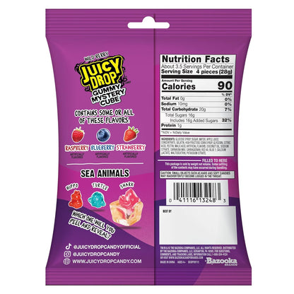 JUICY DROP | Mystery Gummy Candy Cubes | Strawberry and Wild Berry
