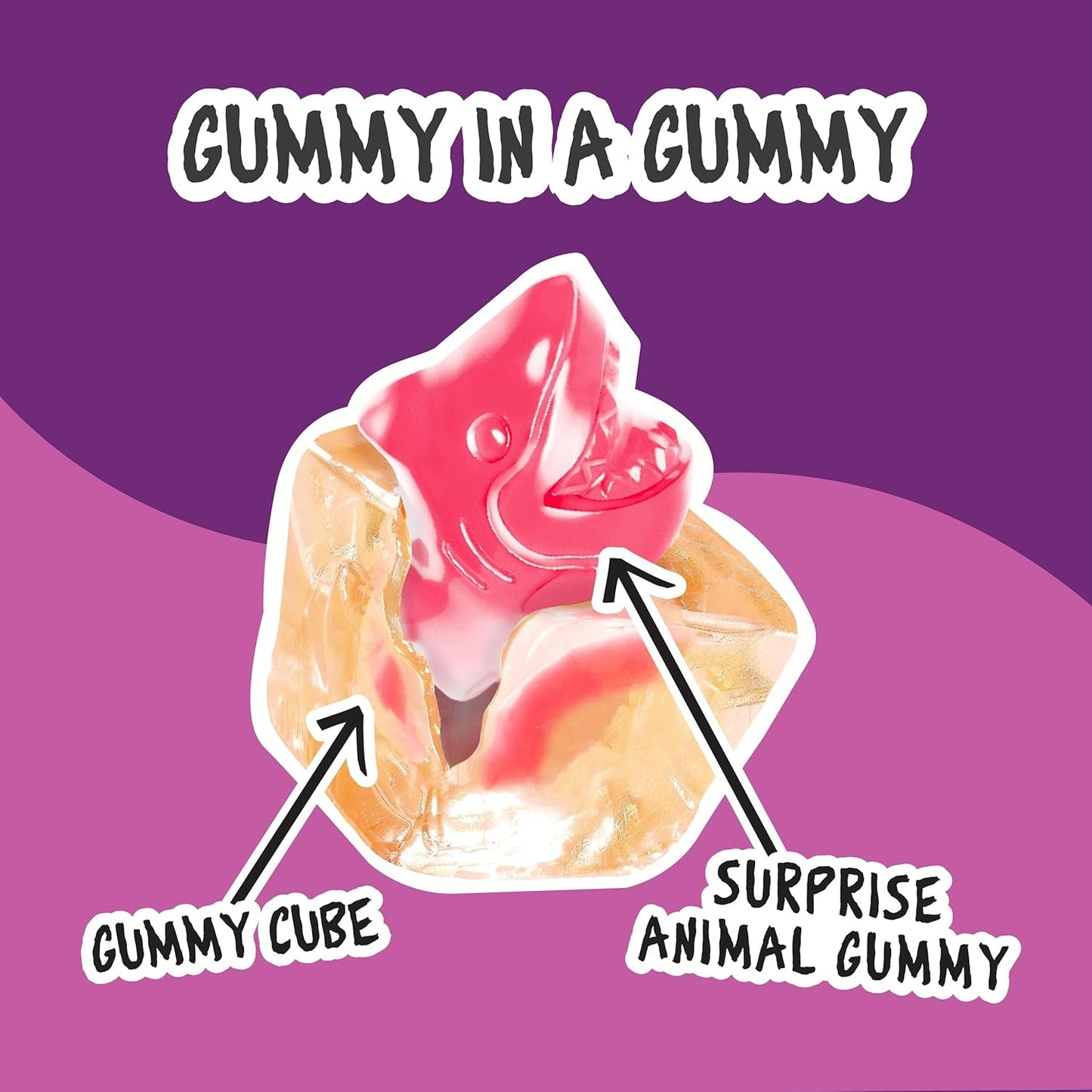 JUICY DROP | Mystery Gummy Candy Cubes | Strawberry and Wild Berry