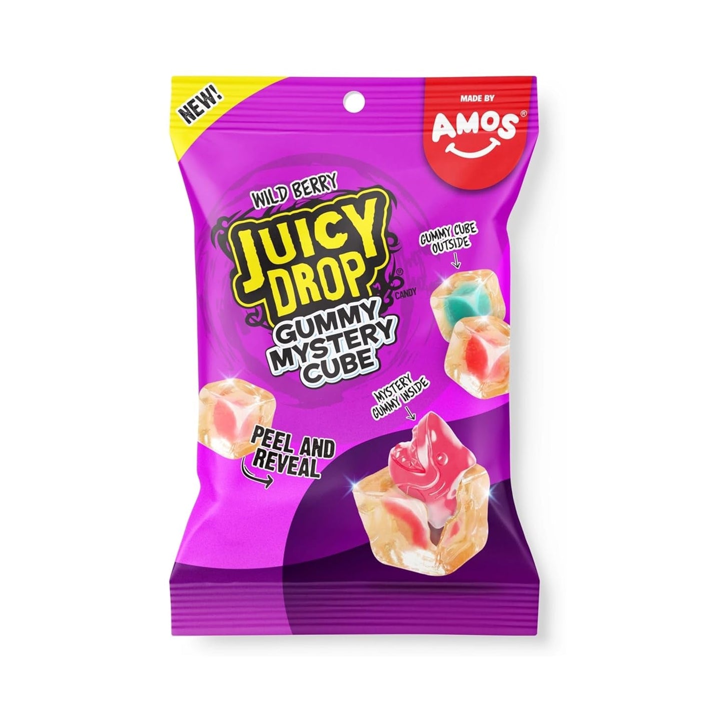 JUICY DROP | Mystery Gummy Candy Cubes | Strawberry and Wild Berry