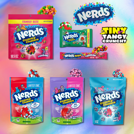 NERDS | Gummy Clusters and Ropes Candy | Multi-Flavors