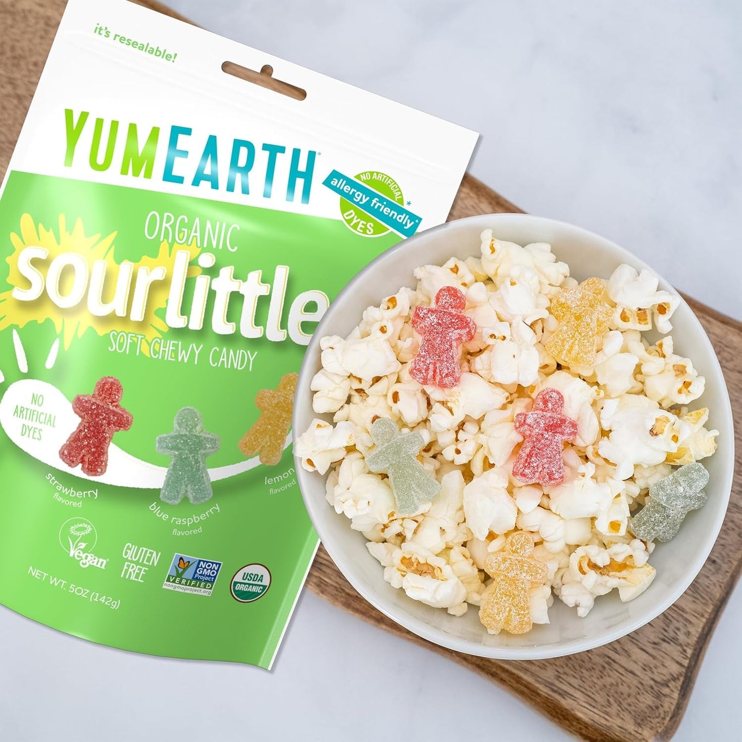 YumEarth | Organic Sour Littles Chewy Candy | 5 oz Bag