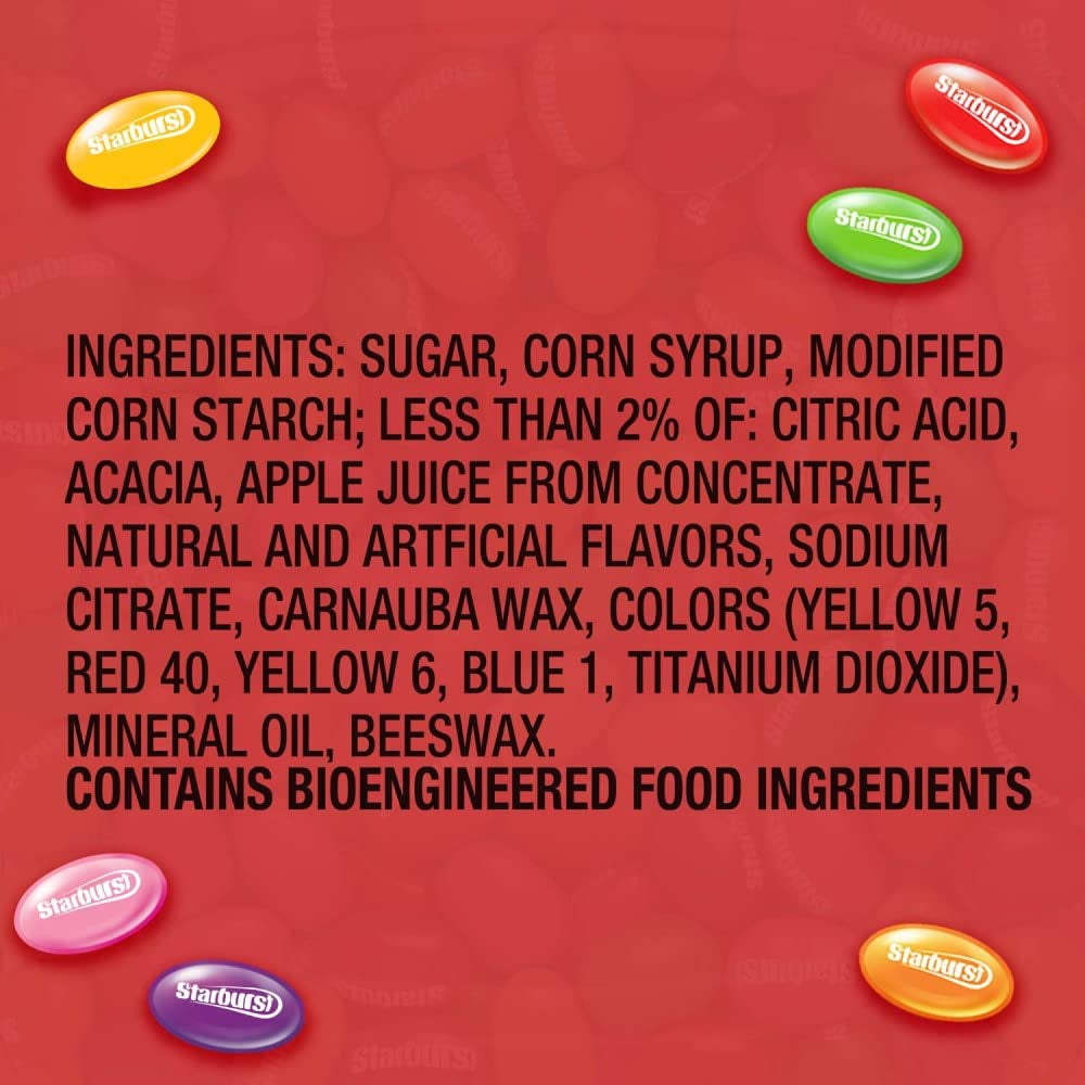 STARBURST | FaveREDS, Original Jelly Beans and Fruit Chews Candy | Resealable Bag