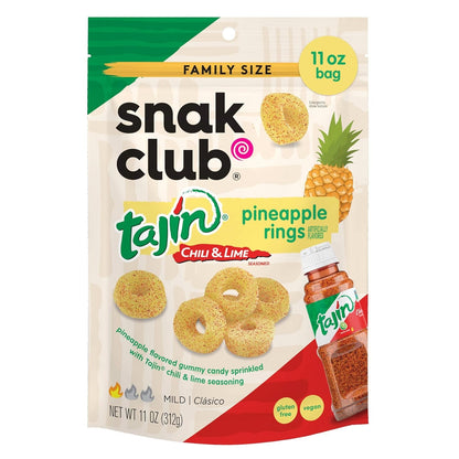 Snak Club | Rings | Sweet and Spicy Gummy Candy| Watermelon, Apple, Mango, Peach and Pineapple