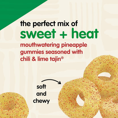 Snak Club | Rings | Sweet and Spicy Gummy Candy| Watermelon, Apple, Mango, Peach and Pineapple
