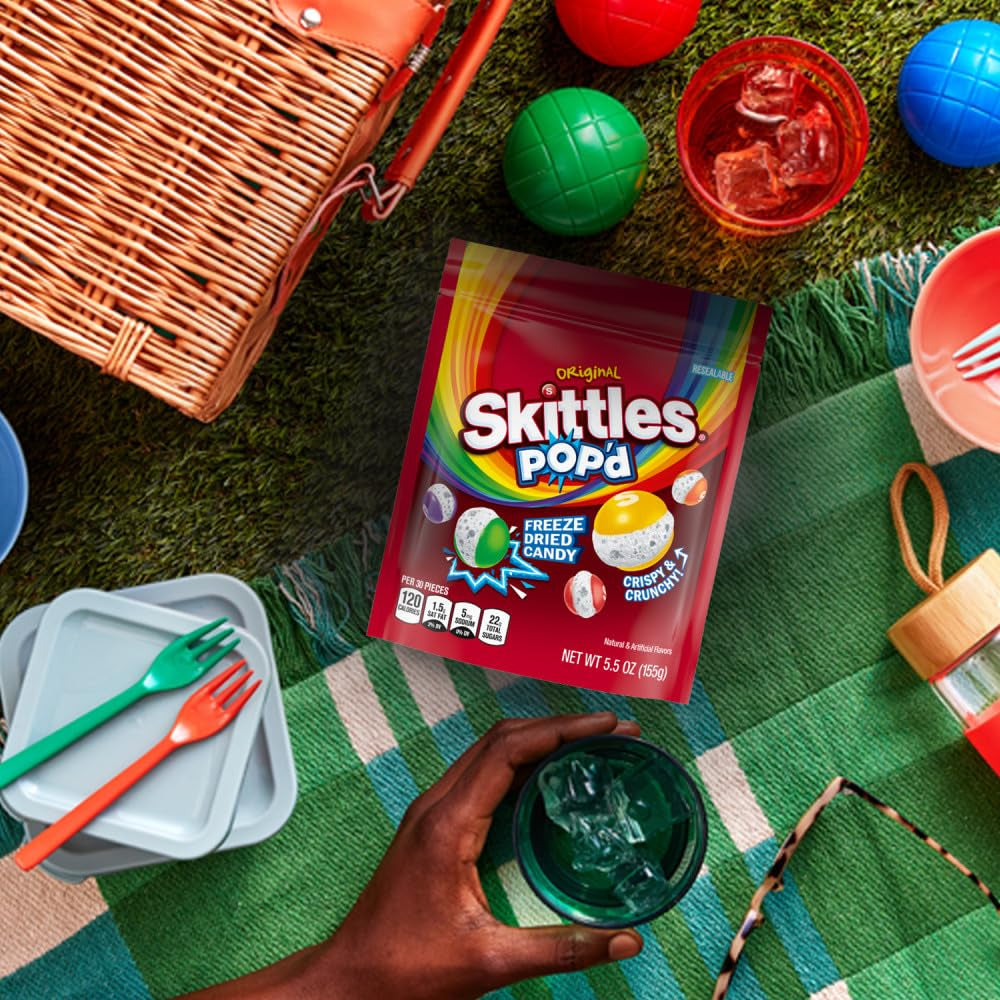 SKITTLES | Original, Wild Berry and POP'd Originals Freeze Dried Candy