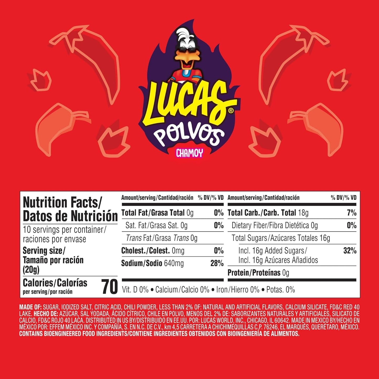 LUCAS | POLVOS | Powder and HOT Liquid (Watermelon and Chamoy)