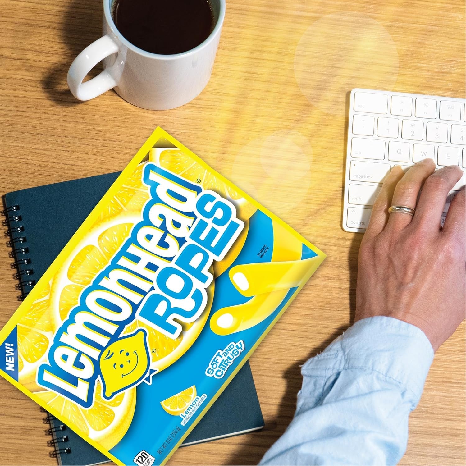 Lemonhead Ropes | Lemon, Tart and Citrusy | Soft and Chewy Candy | 9 oz