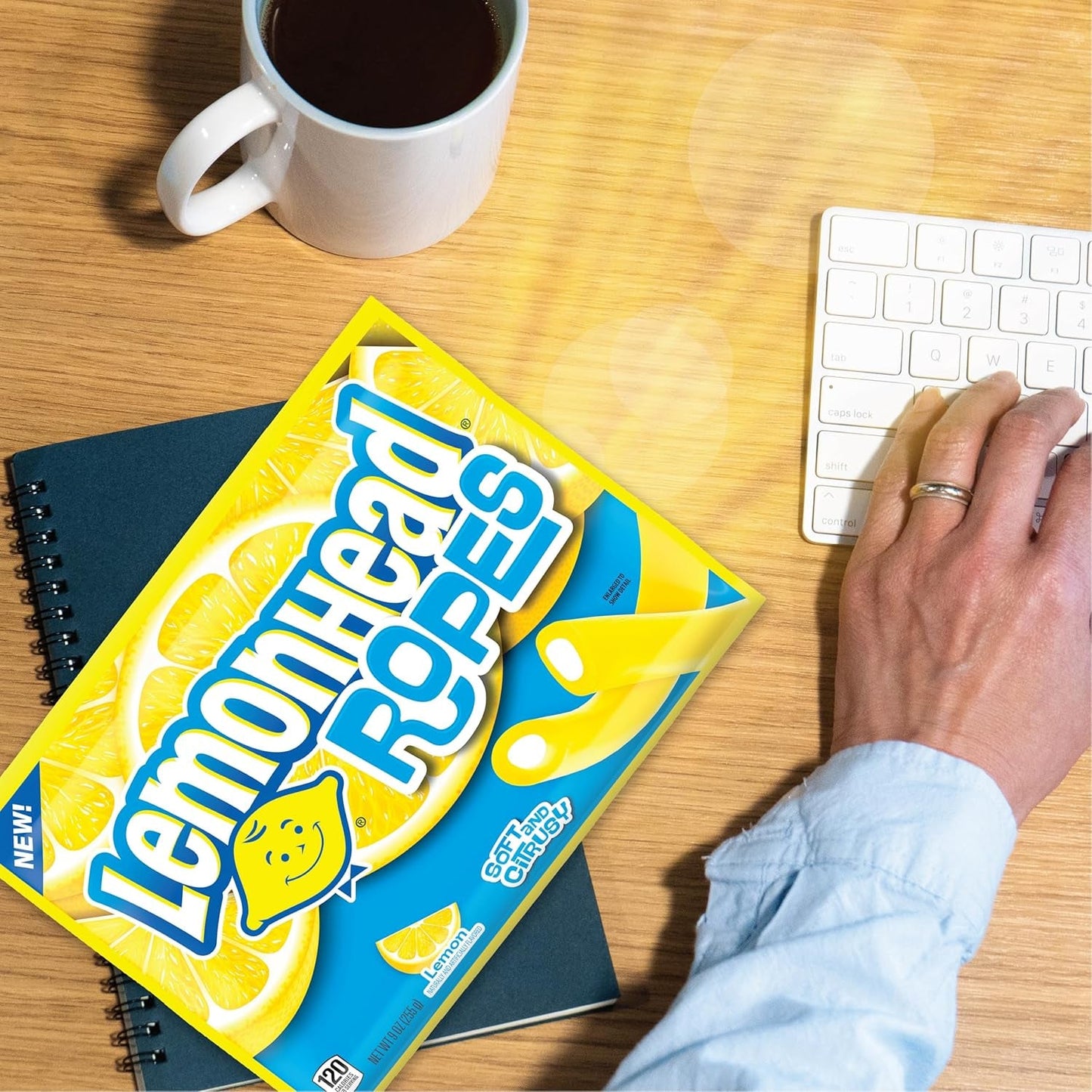 Lemonhead Ropes | Lemon, Tart and Citrusy | Soft and Chewy Candy | 9 oz