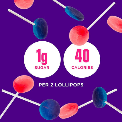 SmartSweets | Lollipops | Blue Raspberry & Watermelon and Halloween Version | Low Sugar & Calories