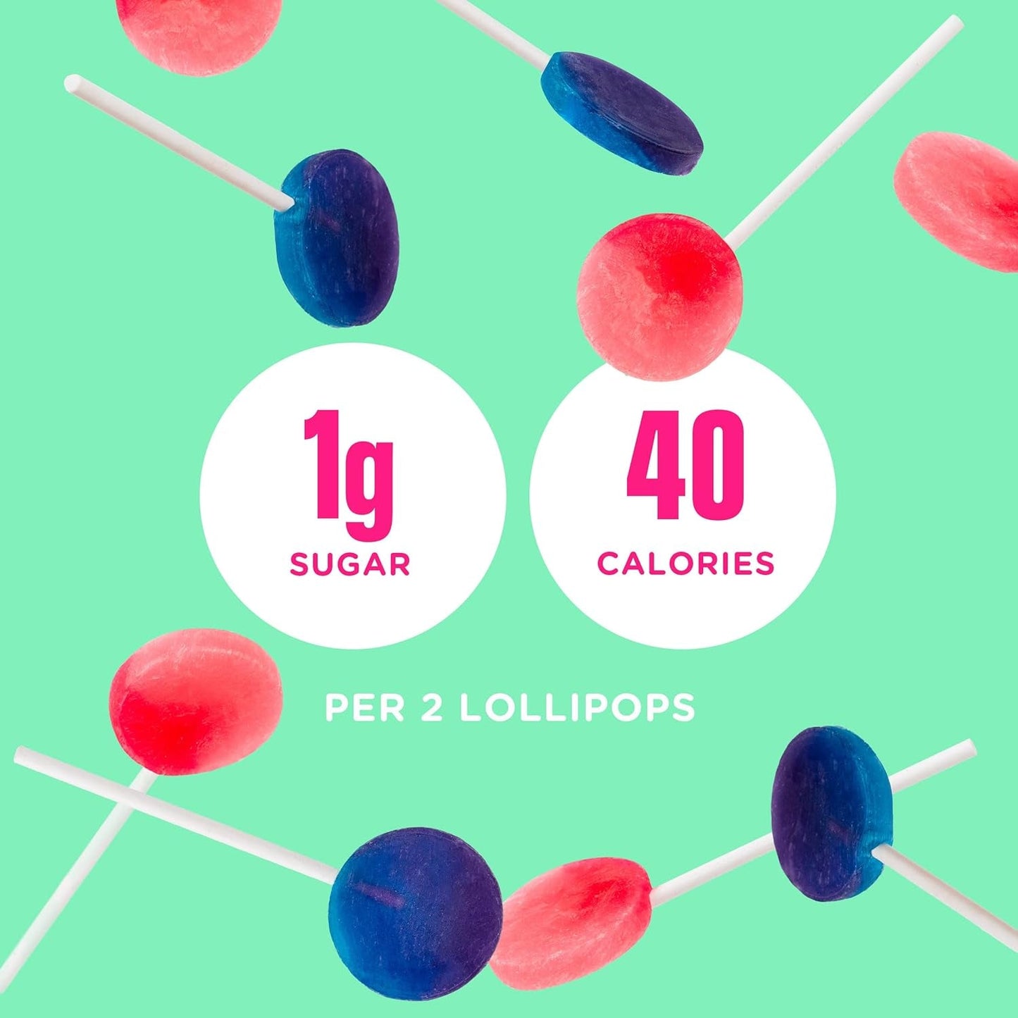 SmartSweets | Lollipops | Blue Raspberry & Watermelon and Halloween Version | Low Sugar & Calories