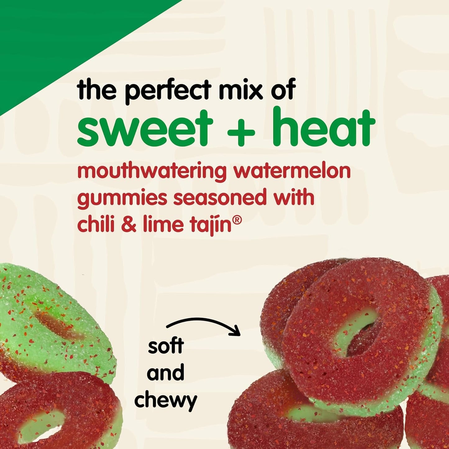Snak Club | Rings | Sweet and Spicy Gummy Candy| Watermelon, Apple, Mango, Peach and Pineapple