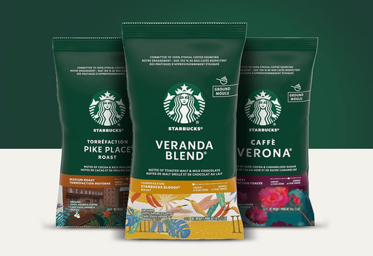 Starbucks - Ground Coffee, 100% Arabica (70 Grams / 2.5 oz) - USA