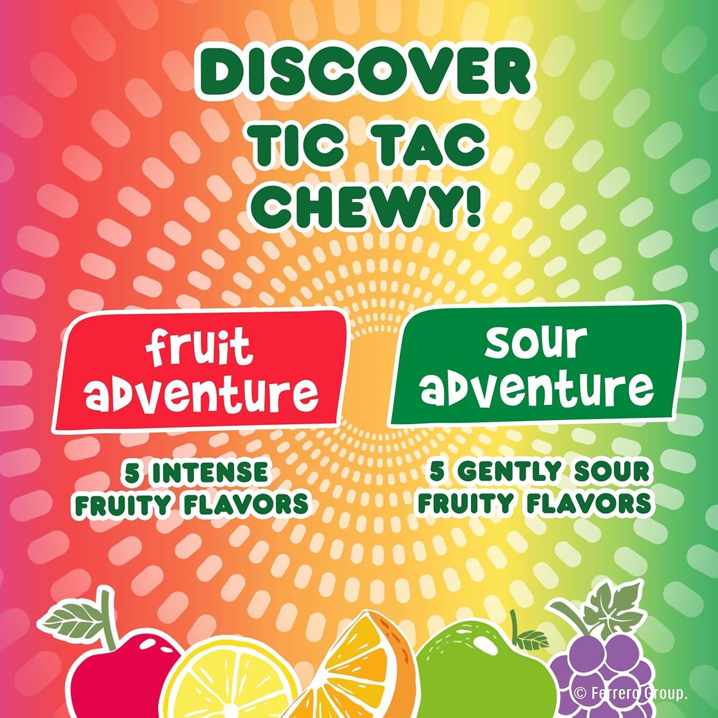 TIC TAC CHEWY! | Fruit Adventure Candy | 7 oz