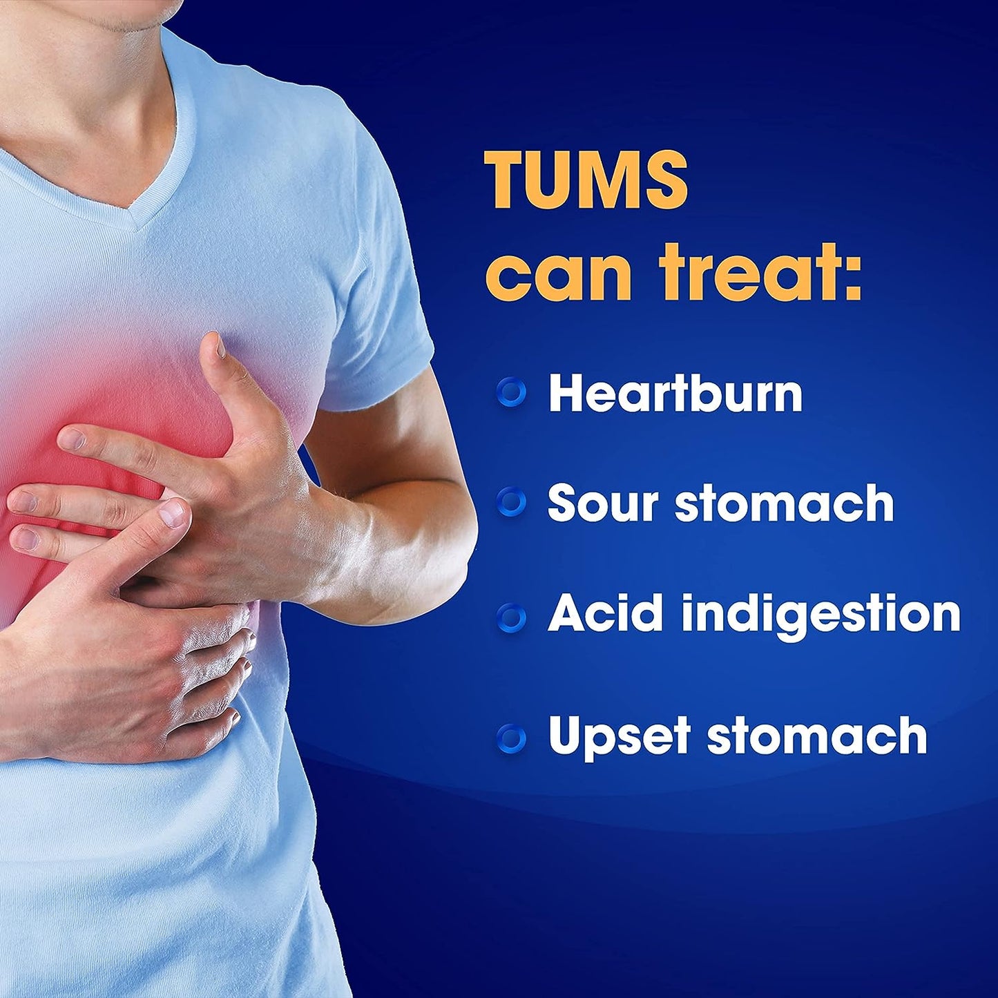 TUMS Ultra Strength 1000 - Chewable Antacid Tablets (Assorted Fruit - 72 Count)