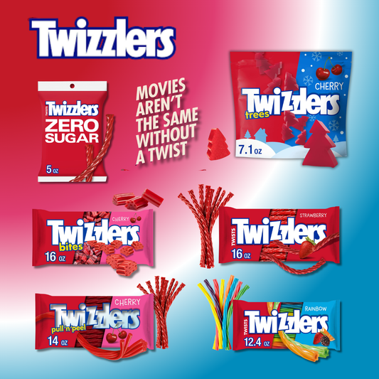 TWIZZLERS | Twists, Bites and PULL 'N' PEEL | Cherry and Rainbow