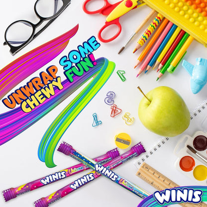 Winis Unicorn | Chewy Candy Swirl and Taffy Pops | Cotton-Candy Flavored