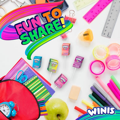 Winis Unicorn | Chewy Candy Swirl and Taffy Pops | Cotton-Candy Flavored