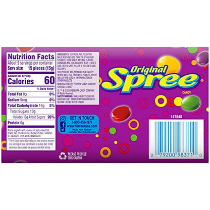 Wonka Spree | Original Hard Candy Resealable Bag and Theatre Box