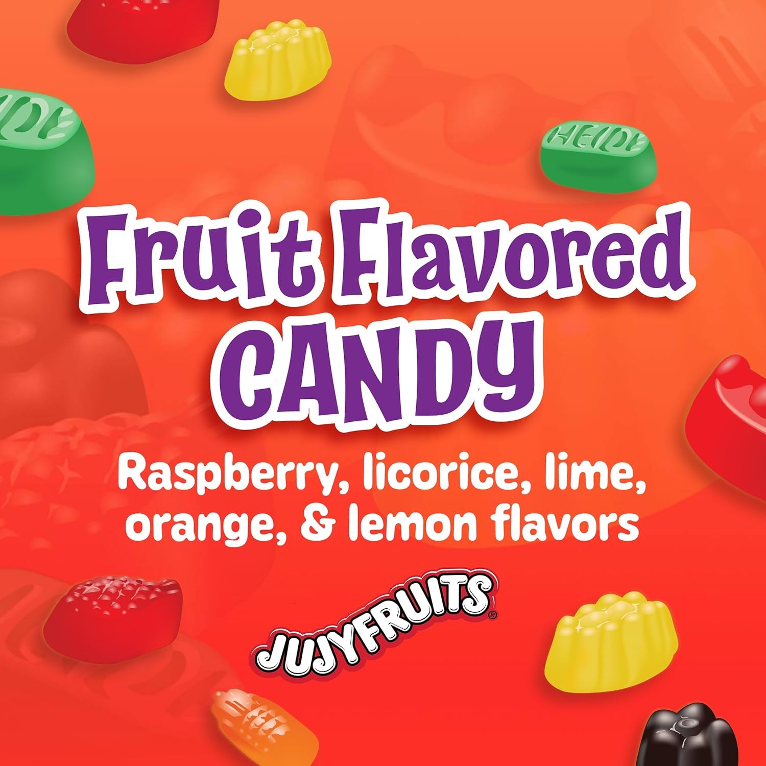 Wonka Juicyfruits | Assorted Gummy Candy | 12 oz Resealable Bag