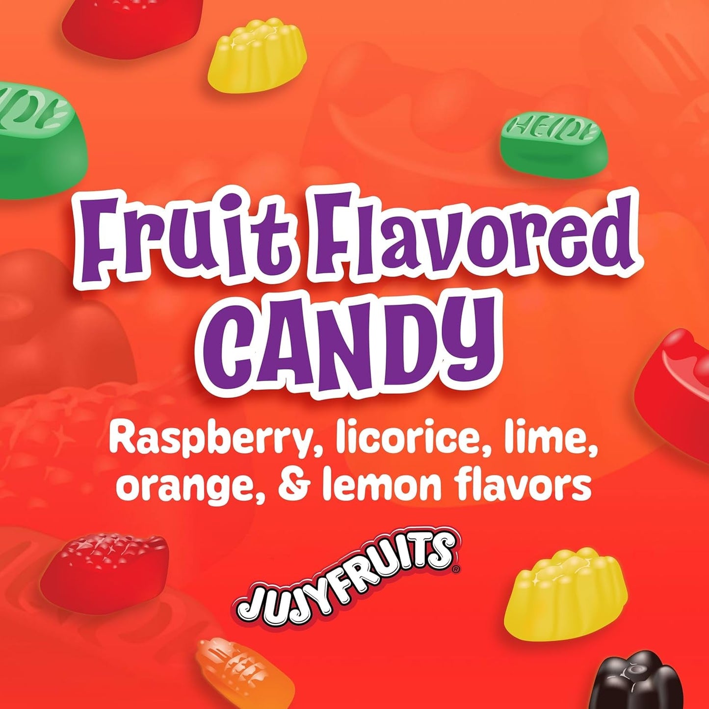Wonka Juicyfruits | Assorted Gummy Candy | 12 oz Resealable Bag