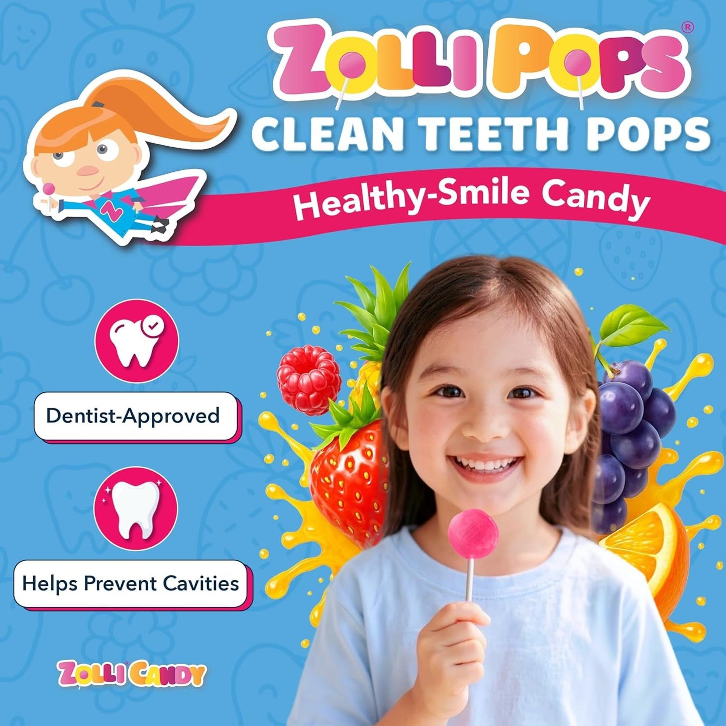 Zollipops | Clean Teeth Zolli Drops, Lollipops and Taffy | Sugar Free | Multi-Flavors