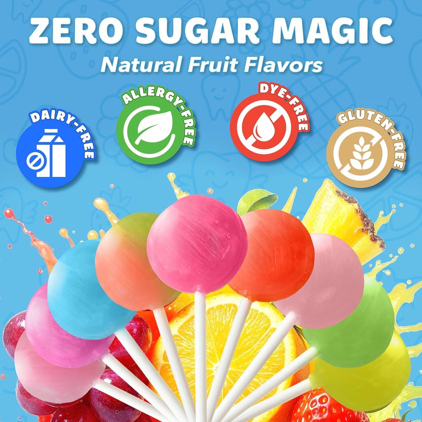 Zollipops | Clean Teeth Zolli Drops, Lollipops and Taffy | Sugar Free | Multi-Flavors