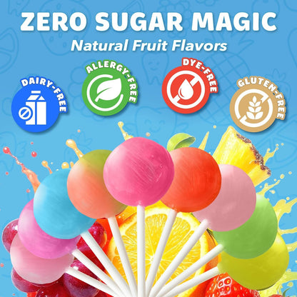 Zollipops | Clean Teeth Zolli Drops, Lollipops and Taffy | Sugar Free | Multi-Flavors