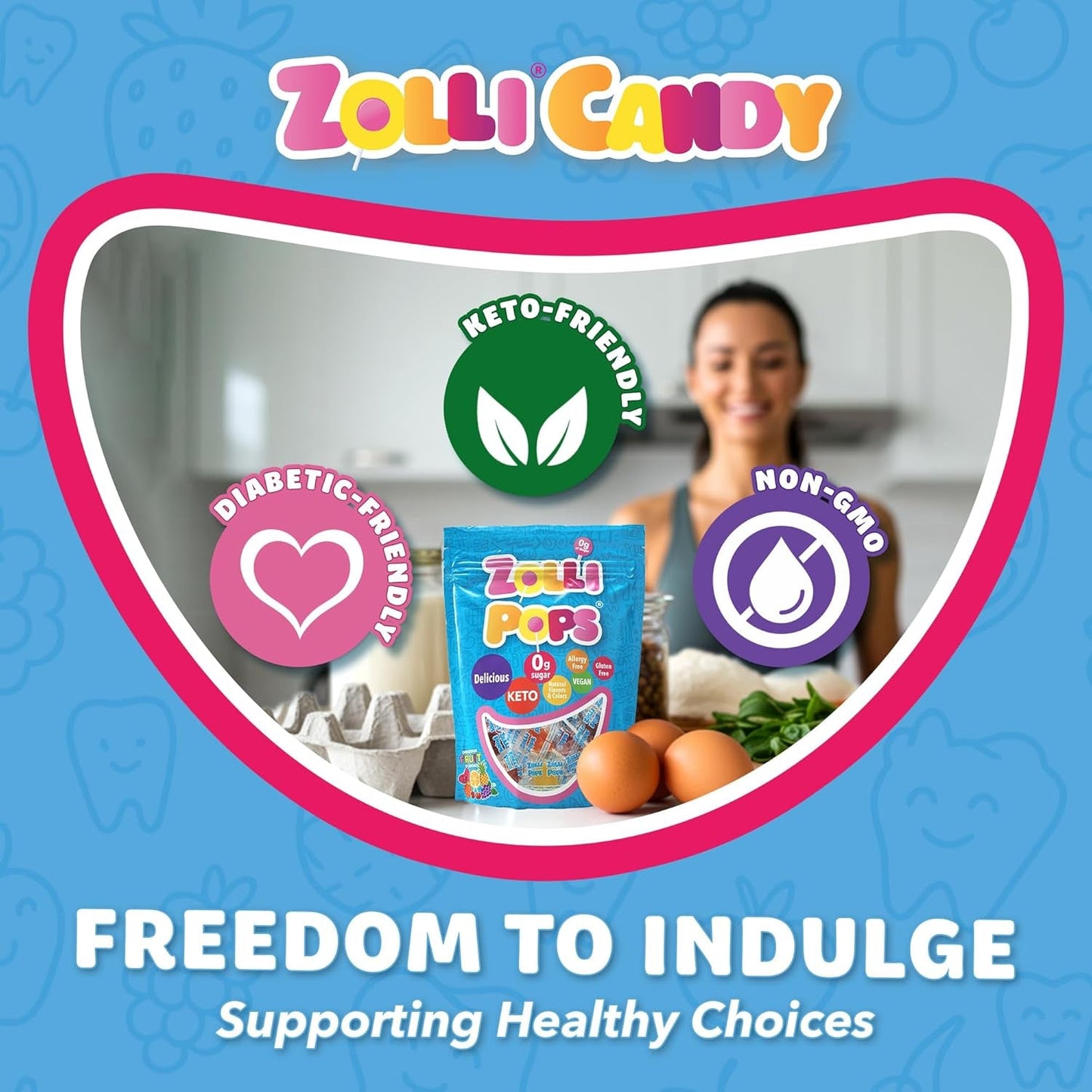 Zollipops | Clean Teeth Zolli Drops, Lollipops and Taffy | Sugar Free | Multi-Flavors