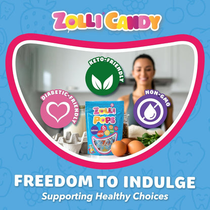 Zollipops | Clean Teeth Zolli Drops, Lollipops and Taffy | Sugar Free | Multi-Flavors