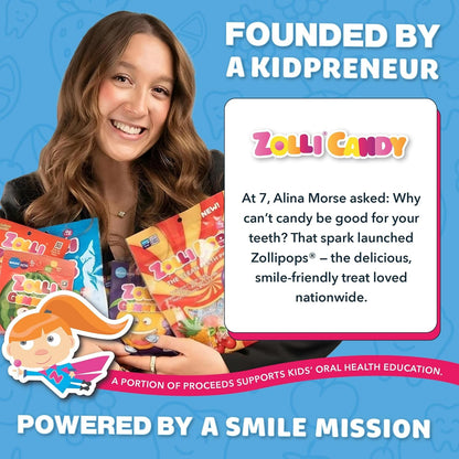 Zollipops | Clean Teeth Zolli Drops, Lollipops and Taffy | Sugar Free | Multi-Flavors