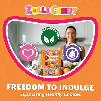 Zollipops | Clean Teeth Zolli Drops, Lollipops and Taffy | Sugar Free | Multi-Flavors
