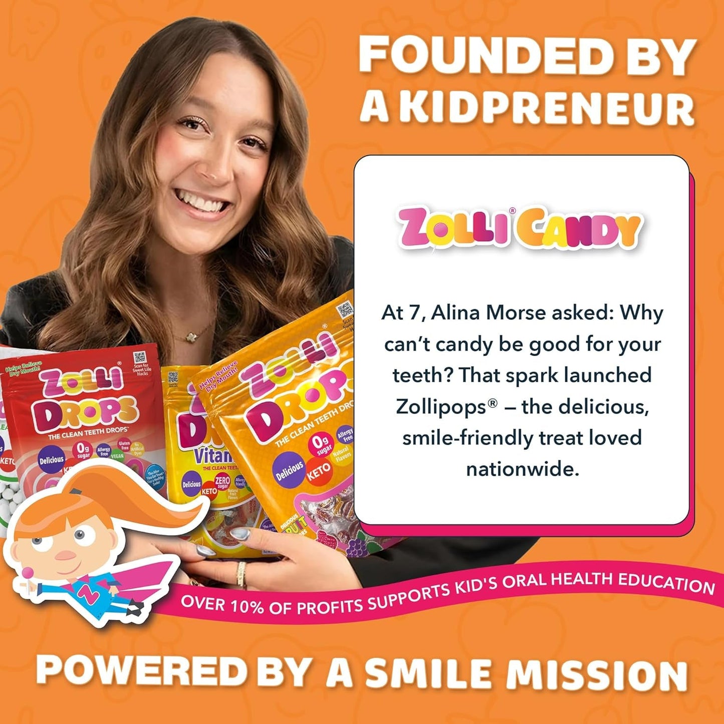 Zollipops | Clean Teeth Zolli Drops, Lollipops and Taffy | Sugar Free | Multi-Flavors