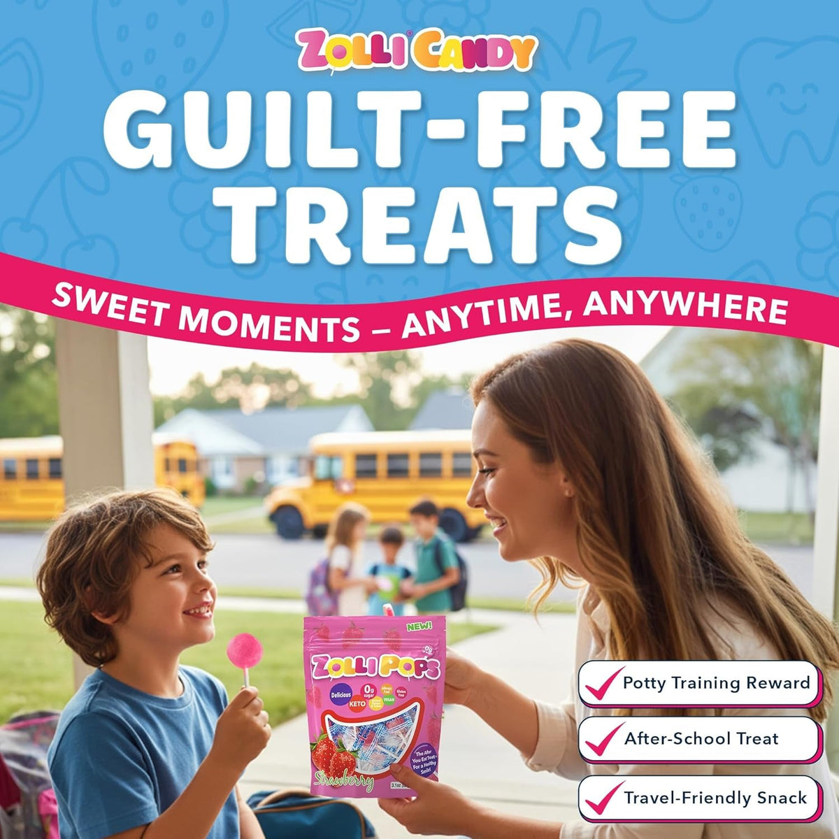 Zollipops | Clean Teeth Zolli Drops, Lollipops and Taffy | Sugar Free | Multi-Flavors