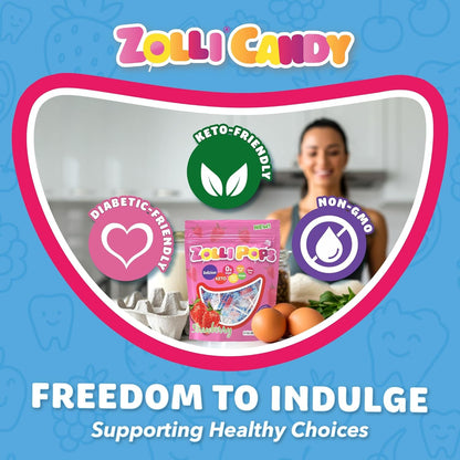 Zollipops | Clean Teeth Zolli Drops, Lollipops and Taffy | Sugar Free | Multi-Flavors