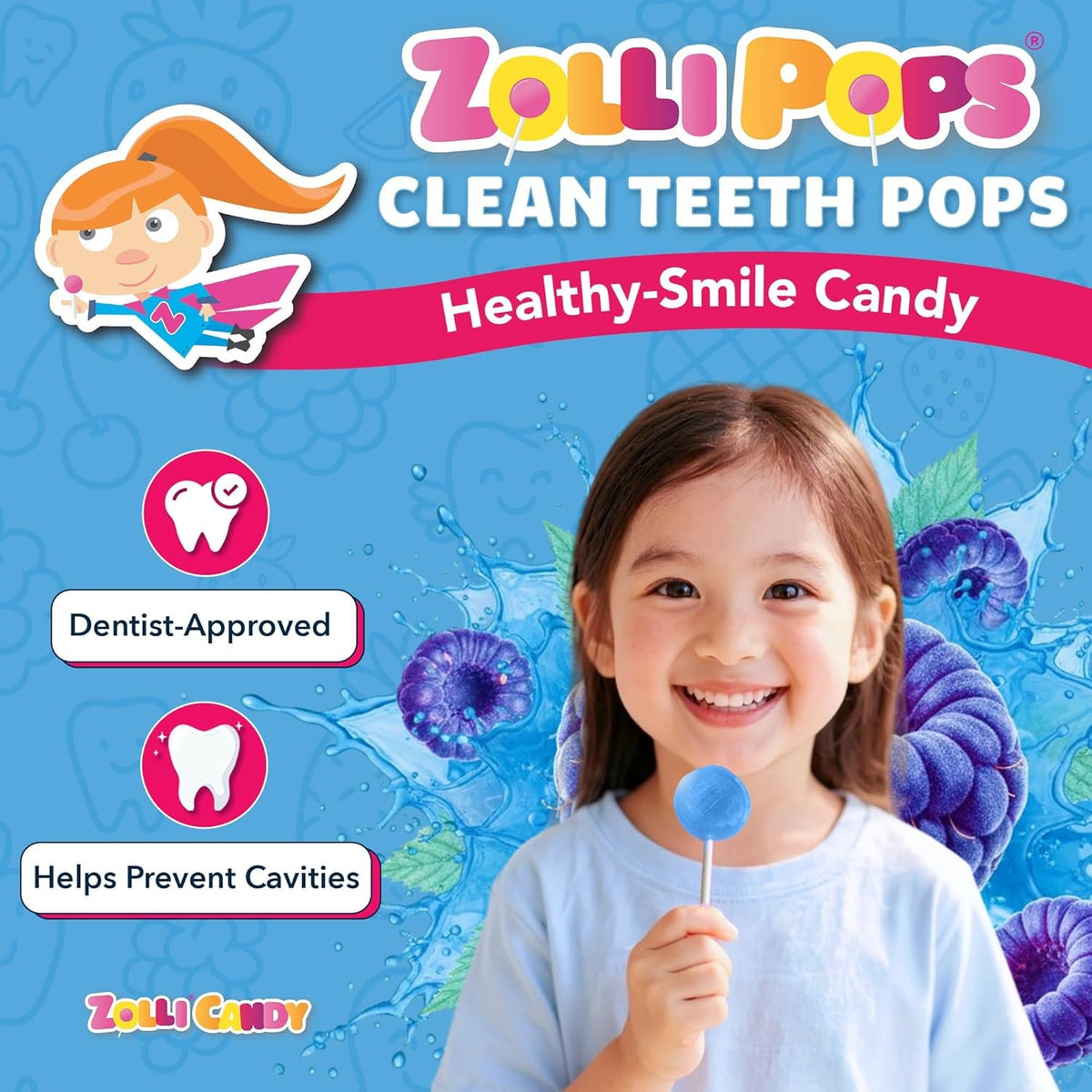 Zollipops | Clean Teeth Zolli Drops, Lollipops and Taffy | Sugar Free | Multi-Flavors